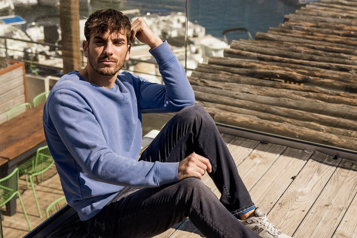 Sweat-shirt Nuance Coton Bio - Indigo - Blue Cult