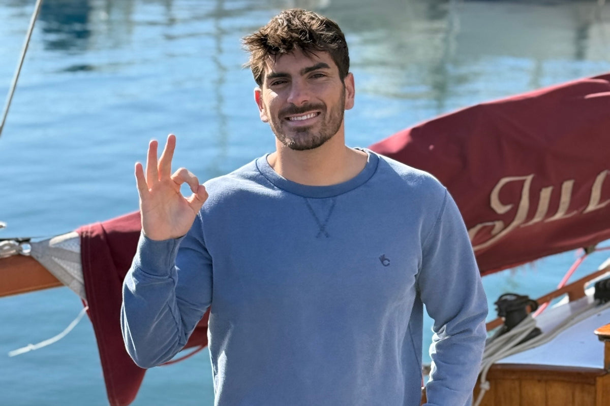 Sweat-shirt Nuance Coton Bio - Indigo - Blue Cult