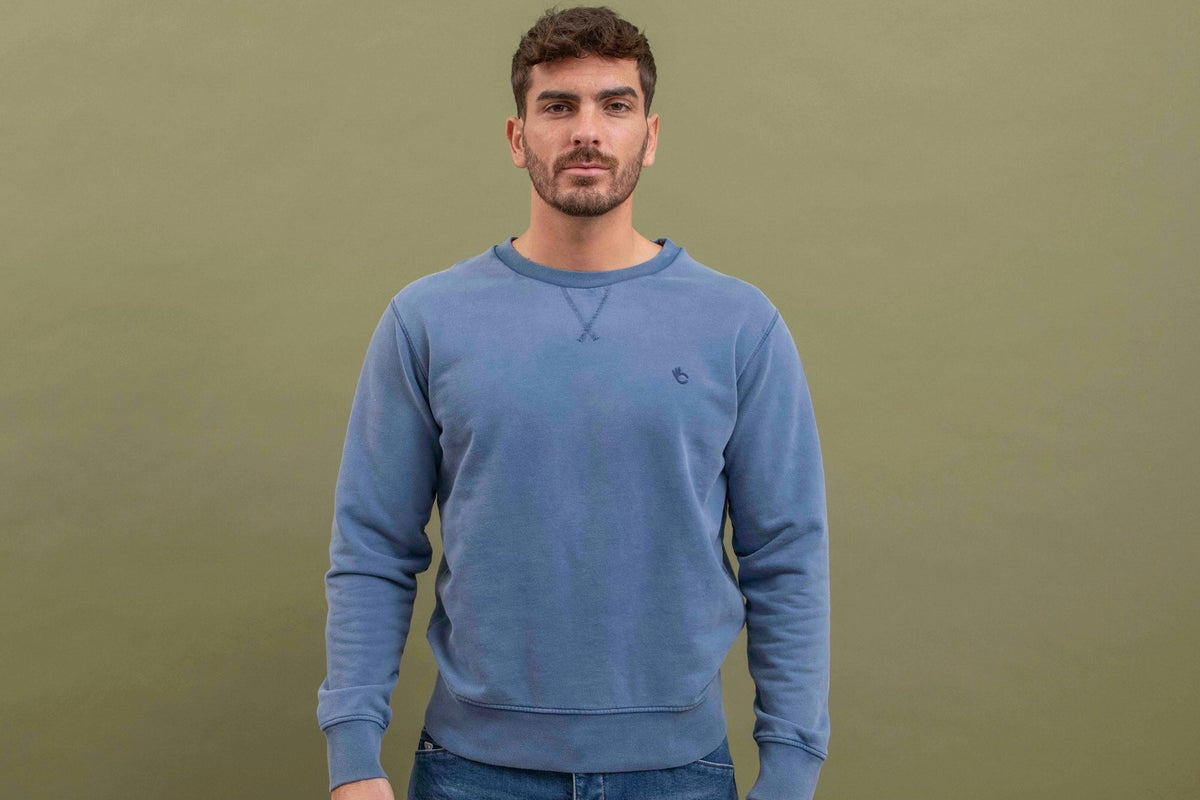 Sweat-shirt Nuance Coton Bio - Indigo - Blue Cult