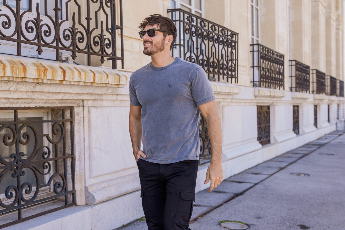 T-shirt Nuance Coton Bio - Anthracite - Blue Cult