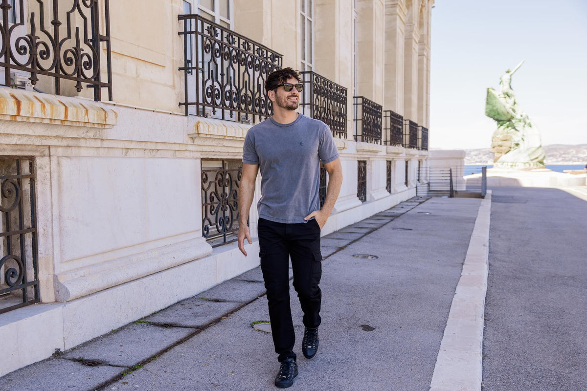 T-shirt Nuance Coton Bio - Anthracite - Blue Cult