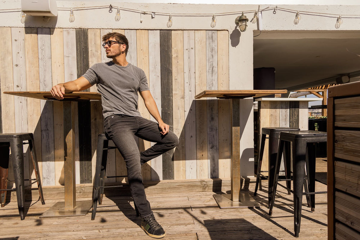 T-shirt Nuance Coton Bio - Anthracite - Blue Cult