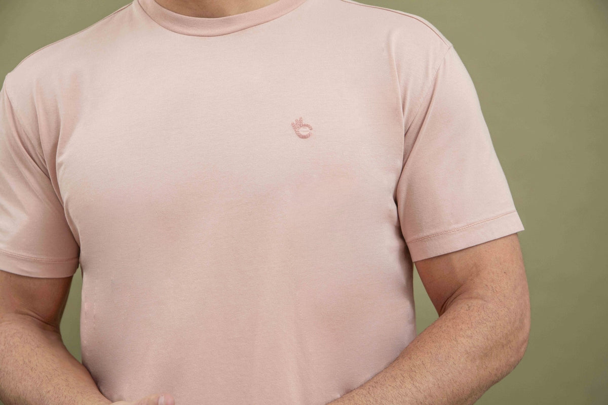 T-shirt Nuance Coton Bio - Vieux Rose - Blue Cult