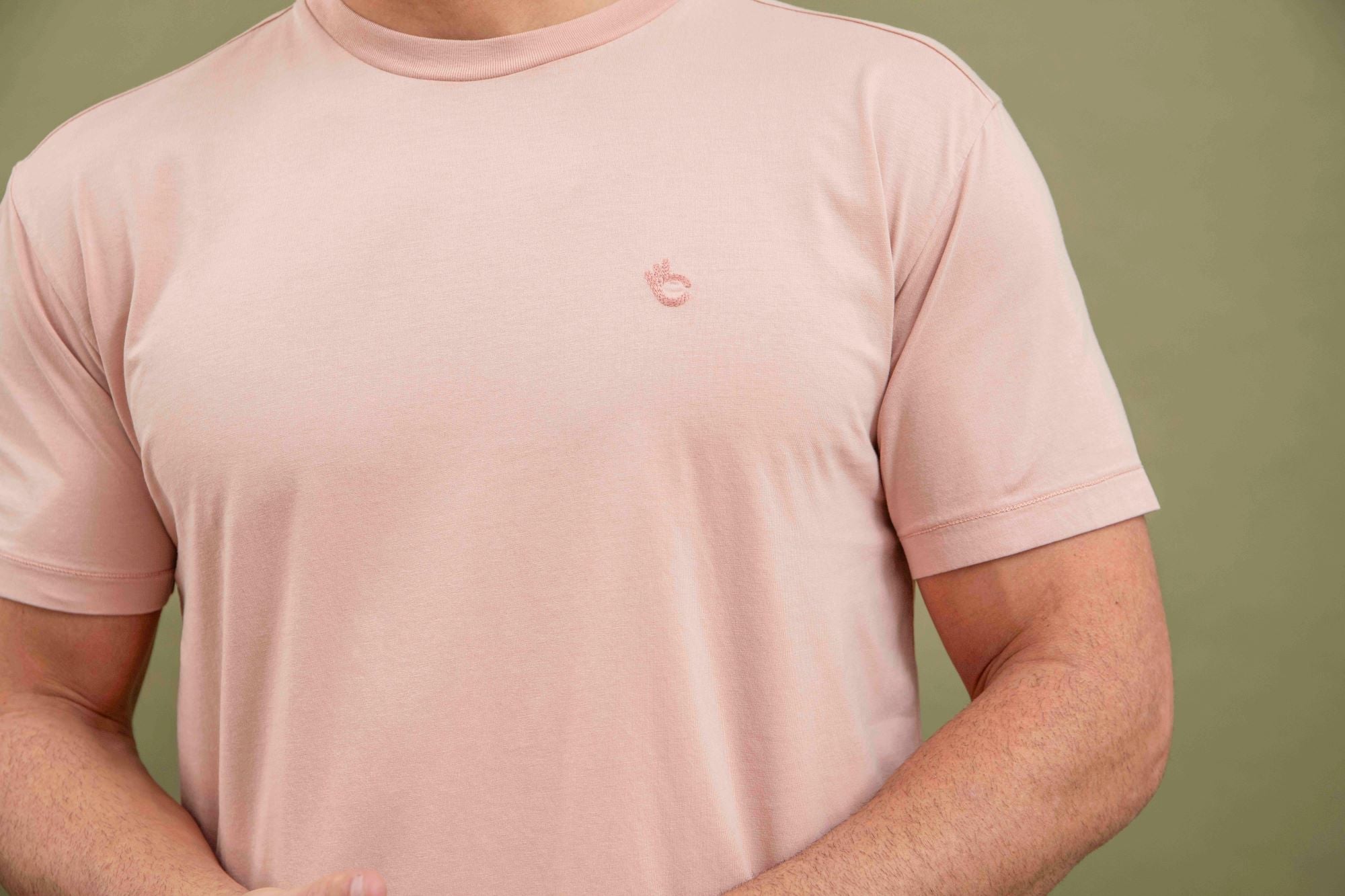 T-shirt Nuance Coton Bio - Vieux Rose - Blue Cult