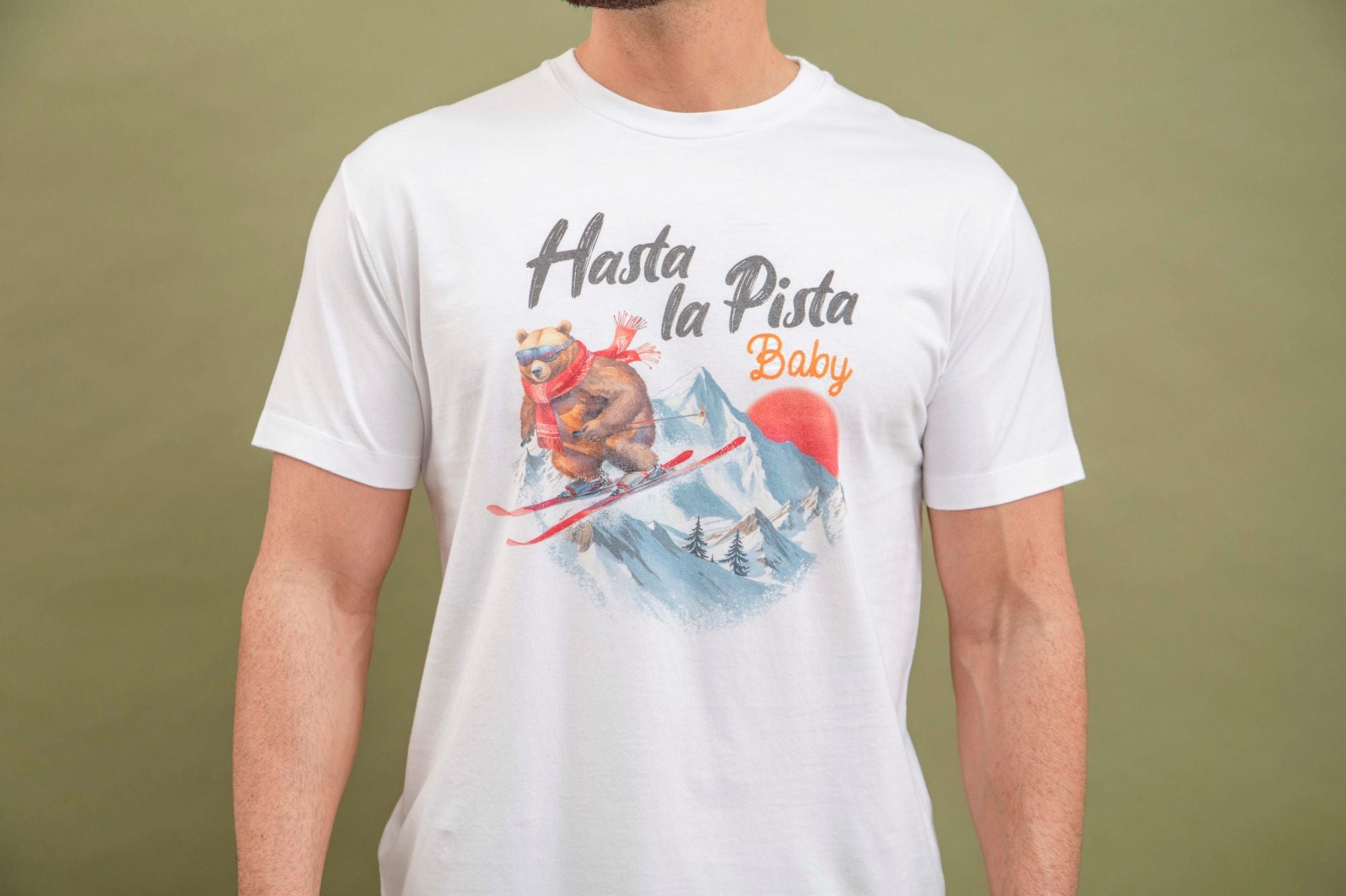 T-shirt Print Coton Bio Hasta - Blue Cult